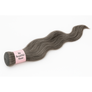 Alternative view of Vietnamese Natural Gray Hair Extensions